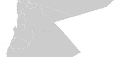 Peta kosong dari Yordania