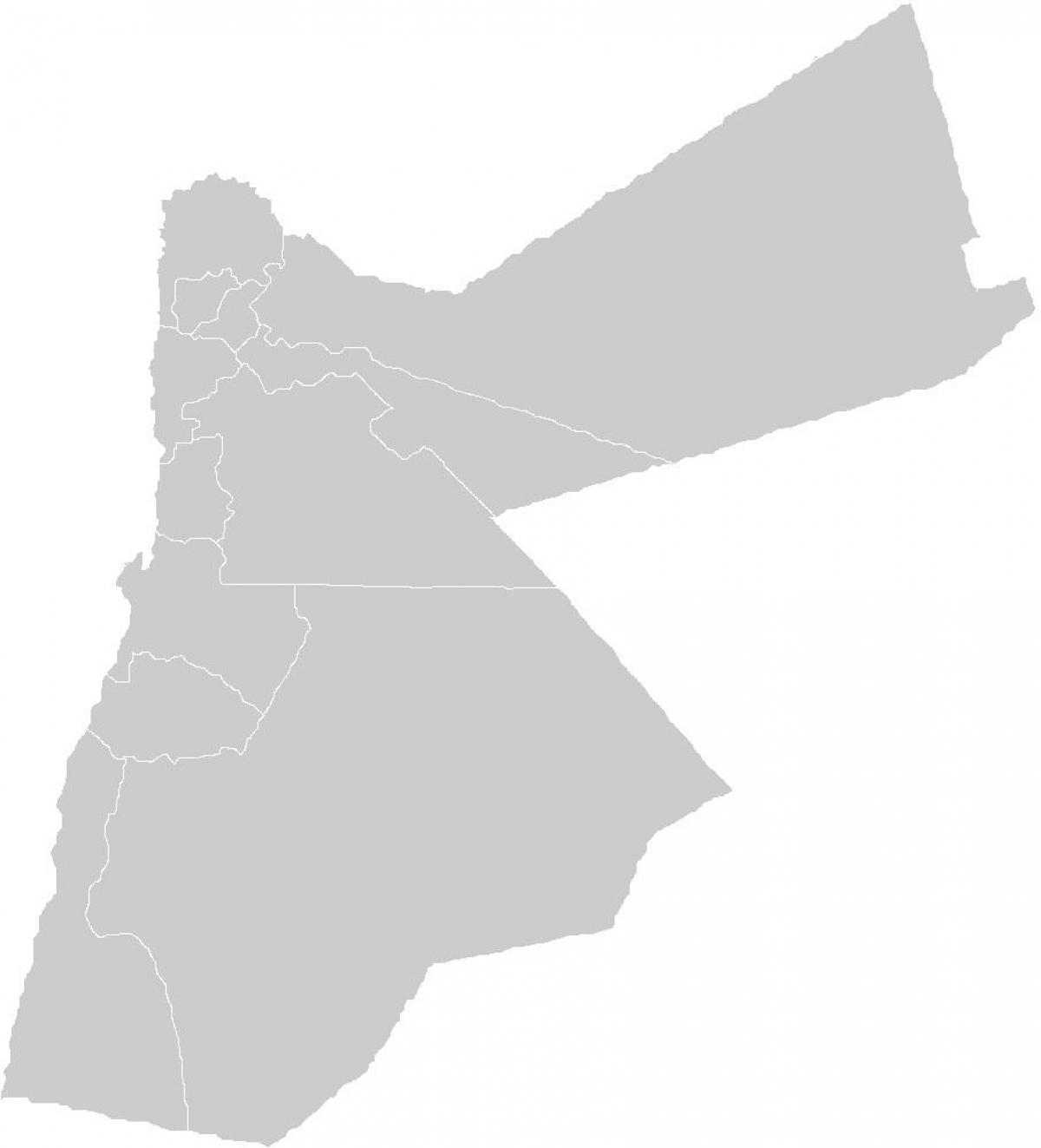 peta kosong dari Yordania